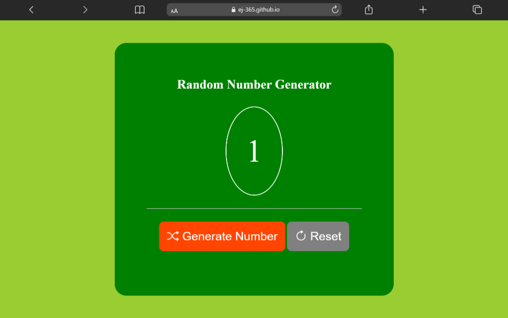 Random Number Generator
